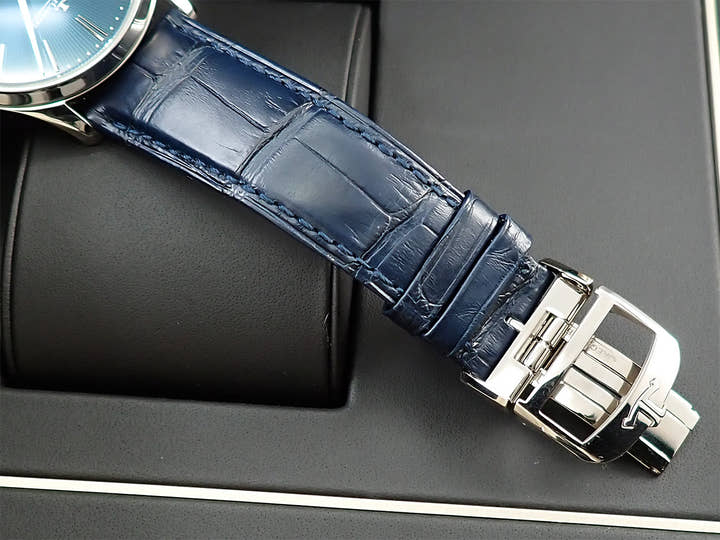 ジャガールクルト マスター ウルトラスリム ムーン エナメル Ref.Q13635E1 ブルーエナメル文字盤 美品 09XWWRXY