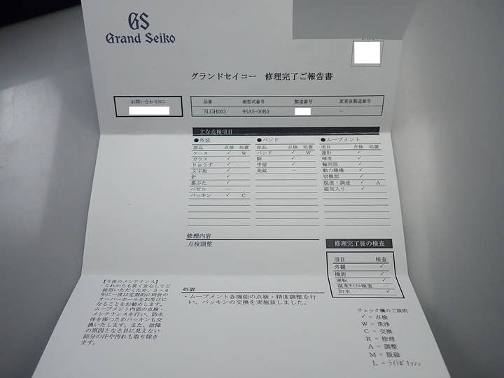 グランドセイコー 60周年記念モデル Ref.SLGH003 ブルー文字盤 美品 939PY25H