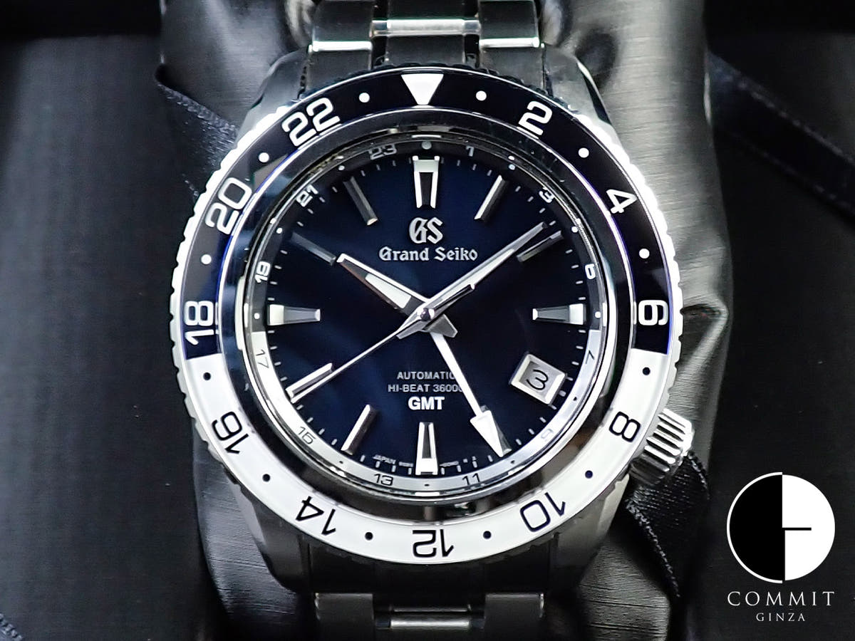 グランドセイコー メカニカル ハイビート 36000 GMT Ref.SBGJ237 ミッドナイトブルー文字盤 中古 401UTTCR