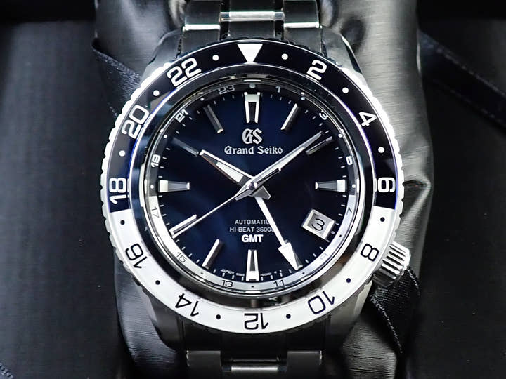 グランドセイコー メカニカル ハイビート 36000 GMT Ref.SBGJ237 ミッドナイトブルー文字盤 中古 401UTTCR