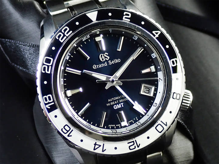 グランドセイコー メカニカル ハイビート 36000 GMT Ref.SBGJ237 ミッドナイトブルー文字盤 中古 401UTTCR