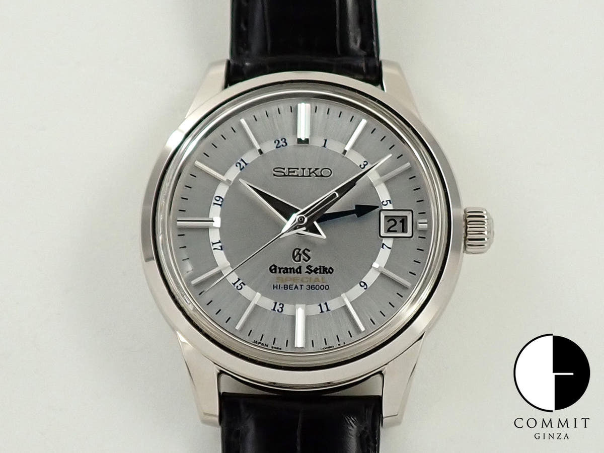 グランドセイコー メカニカル ハイビート 36000 GMT Ref.SBGJ007 シルバー文字盤 極美品 SF81RK37