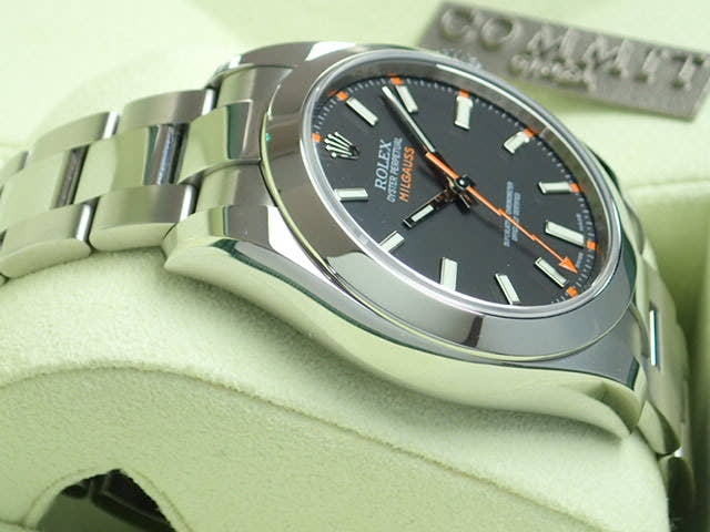 ロレックス ミルガウス Ref.116400 ブラック文字盤 中古 milgauss-10
