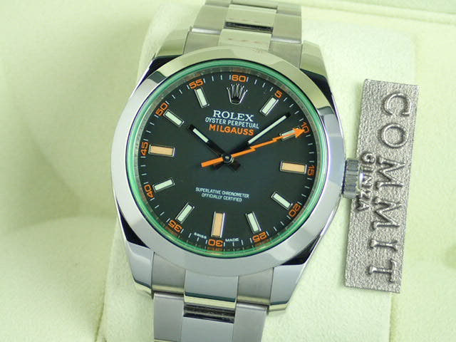 ロレックス ミルガウス Ref.116400GV ブラック文字盤 中古 milgauss-12
