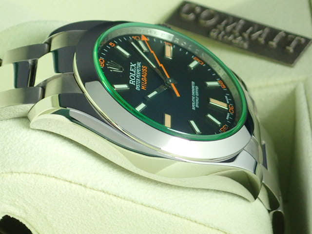 ロレックス ミルガウス Ref.116400GV ブラック文字盤 中古 milgauss-12