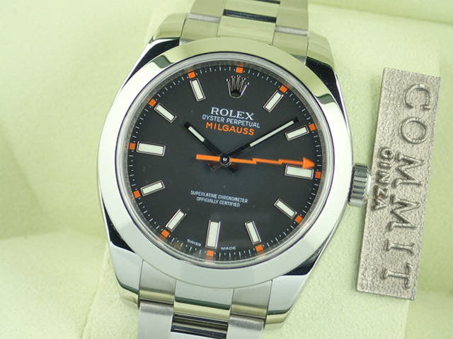 ロレックス ミルガウス Ref.116400 ブラック文字盤 中古 milgauss-13
