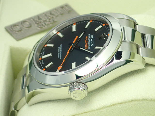 ロレックス ミルガウス Ref.116400 ブラック文字盤 中古 milgauss-13