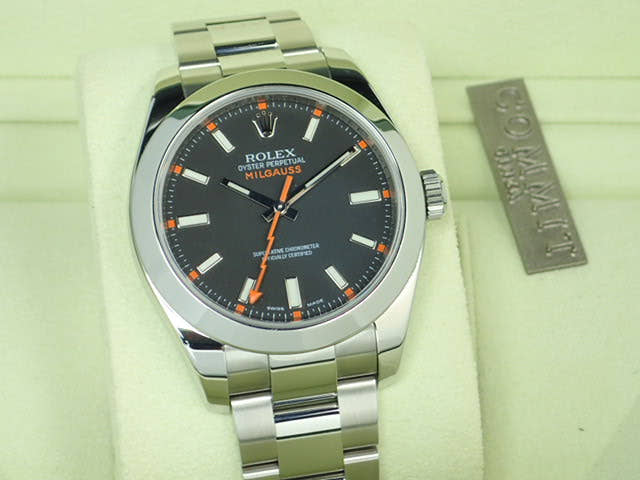 ロレックス ミルガウス Ref.116400 ブラック文字盤 中古 milgauss-13