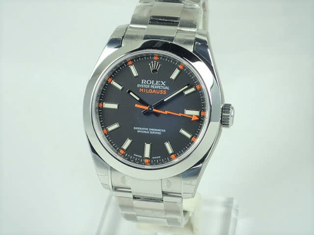 ロレックス ミルガウス Ref.116400 ブラック文字盤 未使用 milgauss-14