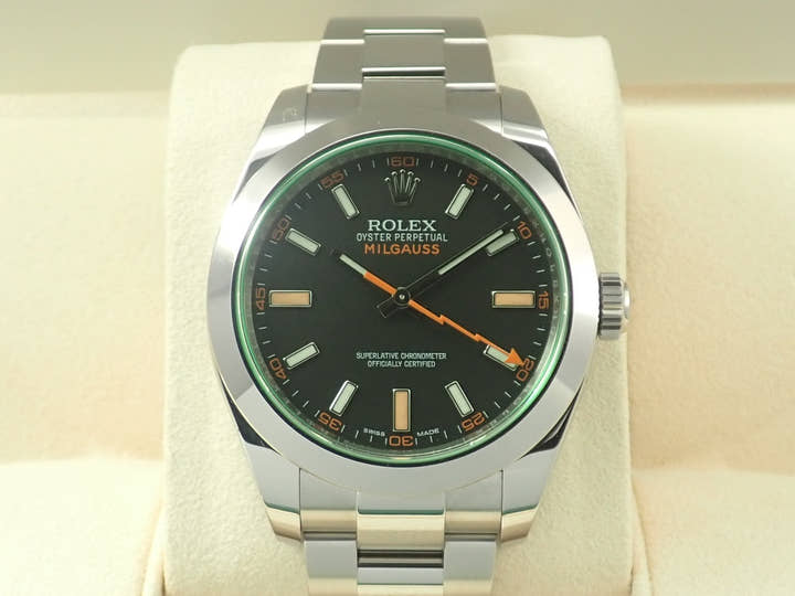 Rolex Milgauss Ref. 116400GV Stainless Steel Black Dial