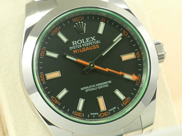Rolex Milgauss Ref. 116400GV Stainless Steel Black Dial