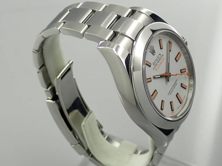 ロレックス ミルガウス Ref.116400 ステンレススチール ホワイト文字盤