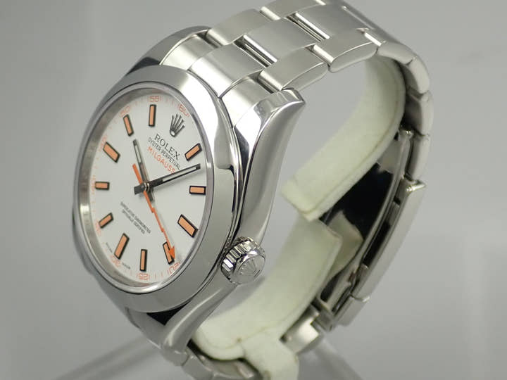 Rolex Milgauss Ref. 116400 Stainless Steel White Dial