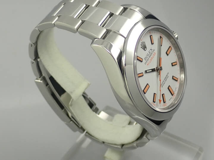 Rolex Milgauss Ref. 116400 Stainless Steel White Dial