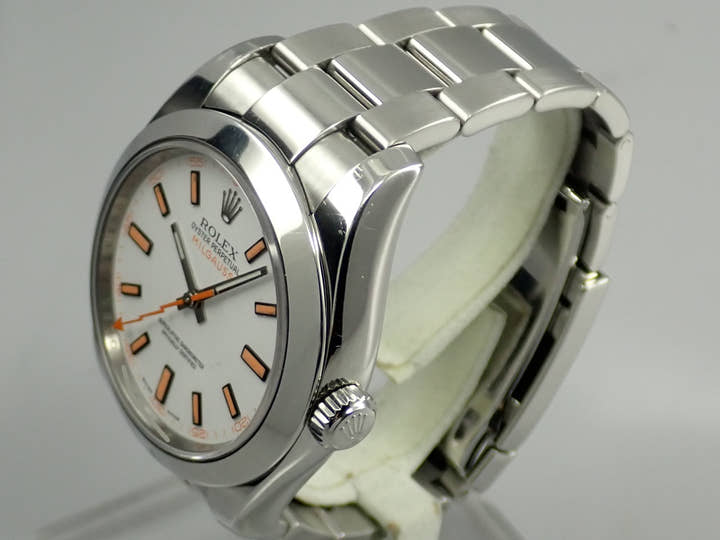 Rolex Milgauss Ref. 116400 Stainless Steel White Dial