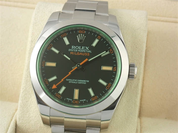 ロレックス ミルガウス Ref.116400GV ブラック文字盤 中古 milgauss-16