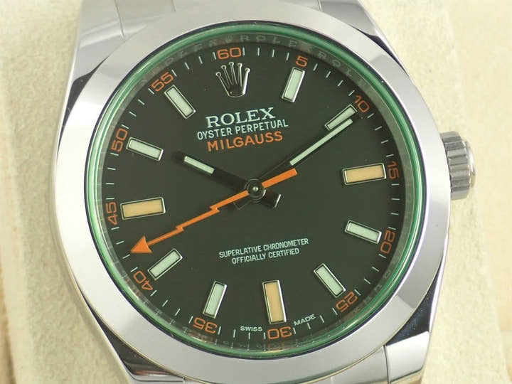 ロレックス ミルガウス Ref.116400GV ブラック文字盤 中古 milgauss-16