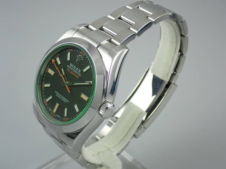ロレックス ミルガウス Ref.116400GV ブラック文字盤 中古 milgauss-16