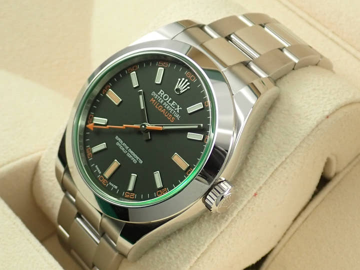 ロレックス ミルガウス Ref.116400GV ステンレススチール ブラック文字盤
