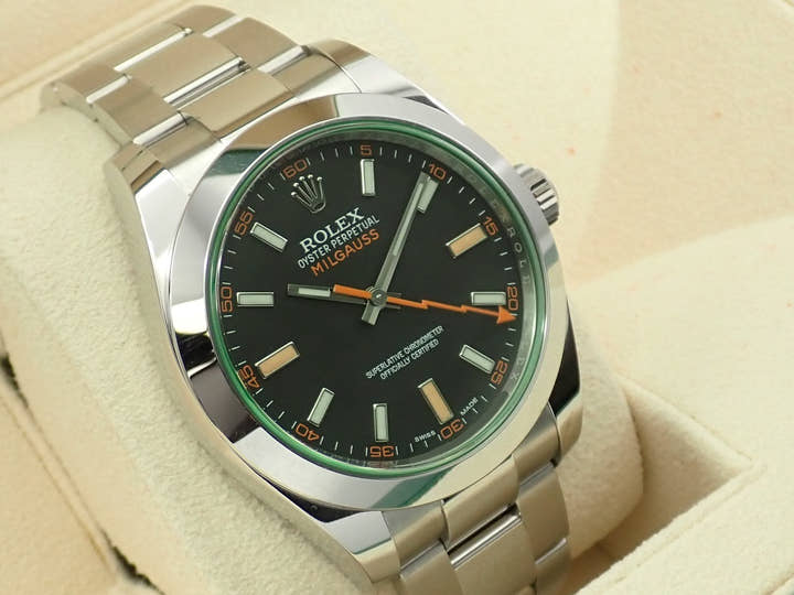 ロレックス ミルガウス Ref.116400GV ステンレススチール ブラック文字盤