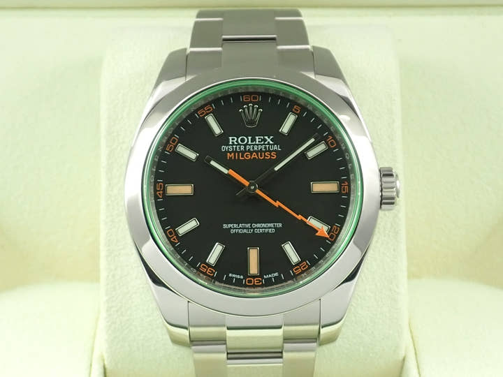 Rolex Milgauss Ref. 116400GV Stainless Steel Black Dial