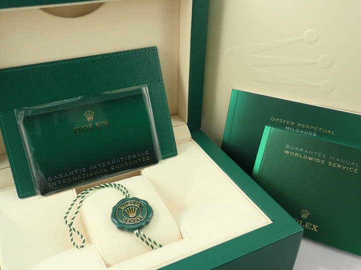 ロレックス ミルガウス Ref.116400GV ステンレススチール Zブルー文字盤