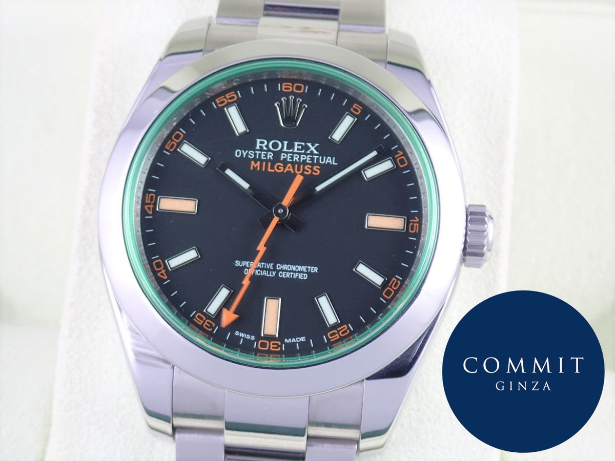 ロレックス ミルガウス Ref.116400GV ブラック文字盤 中古 milgauss-18