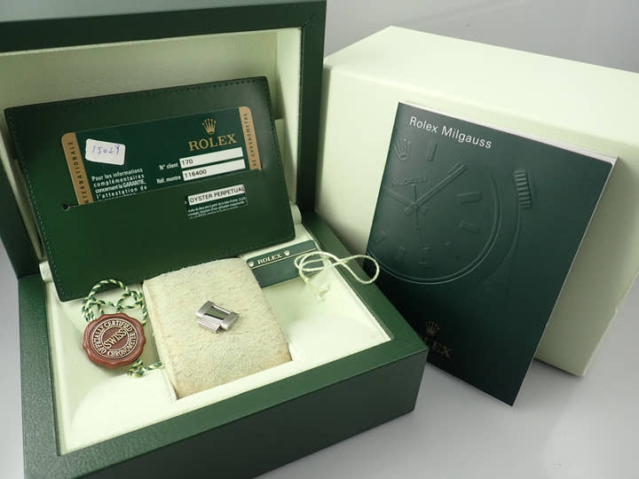 ロレックス ミルガウス Ref.116400 ステンレススチール ホワイト文字盤
