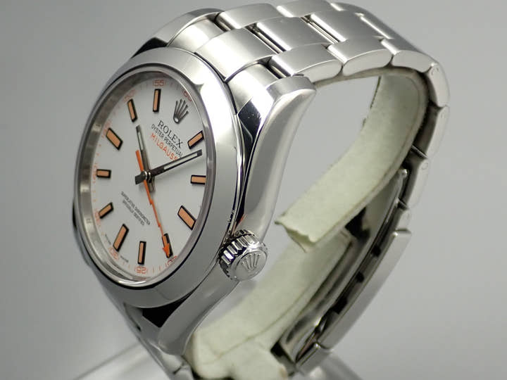 ロレックス ミルガウス Ref.116400 ステンレススチール ホワイト文字盤