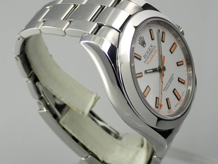 ロレックス ミルガウス Ref.116400 ステンレススチール ホワイト文字盤
