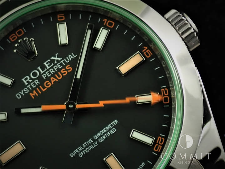 ロレックス ミルガウス Ref.116400GV ステンレススチール ブラック文字盤