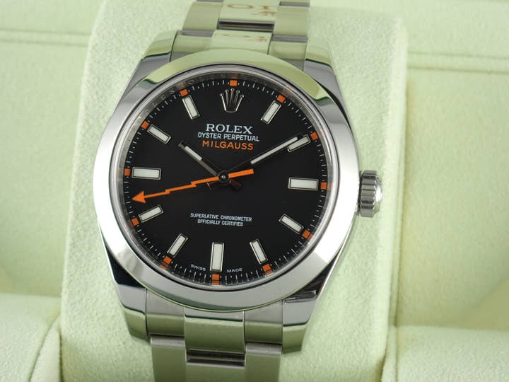 ロレックス ミルガウス Ref.116400 ブラック文字盤 中古 milgauss-19