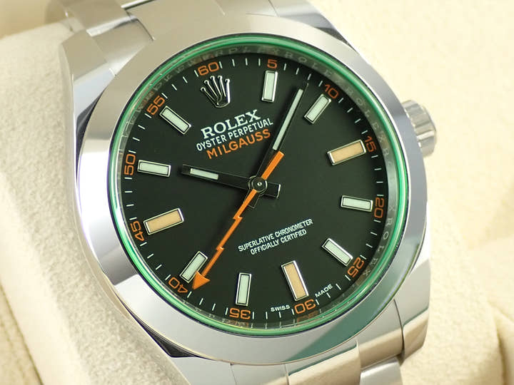 Rolex Milgauss Ref. 116400GV Stainless Steel Black Dial