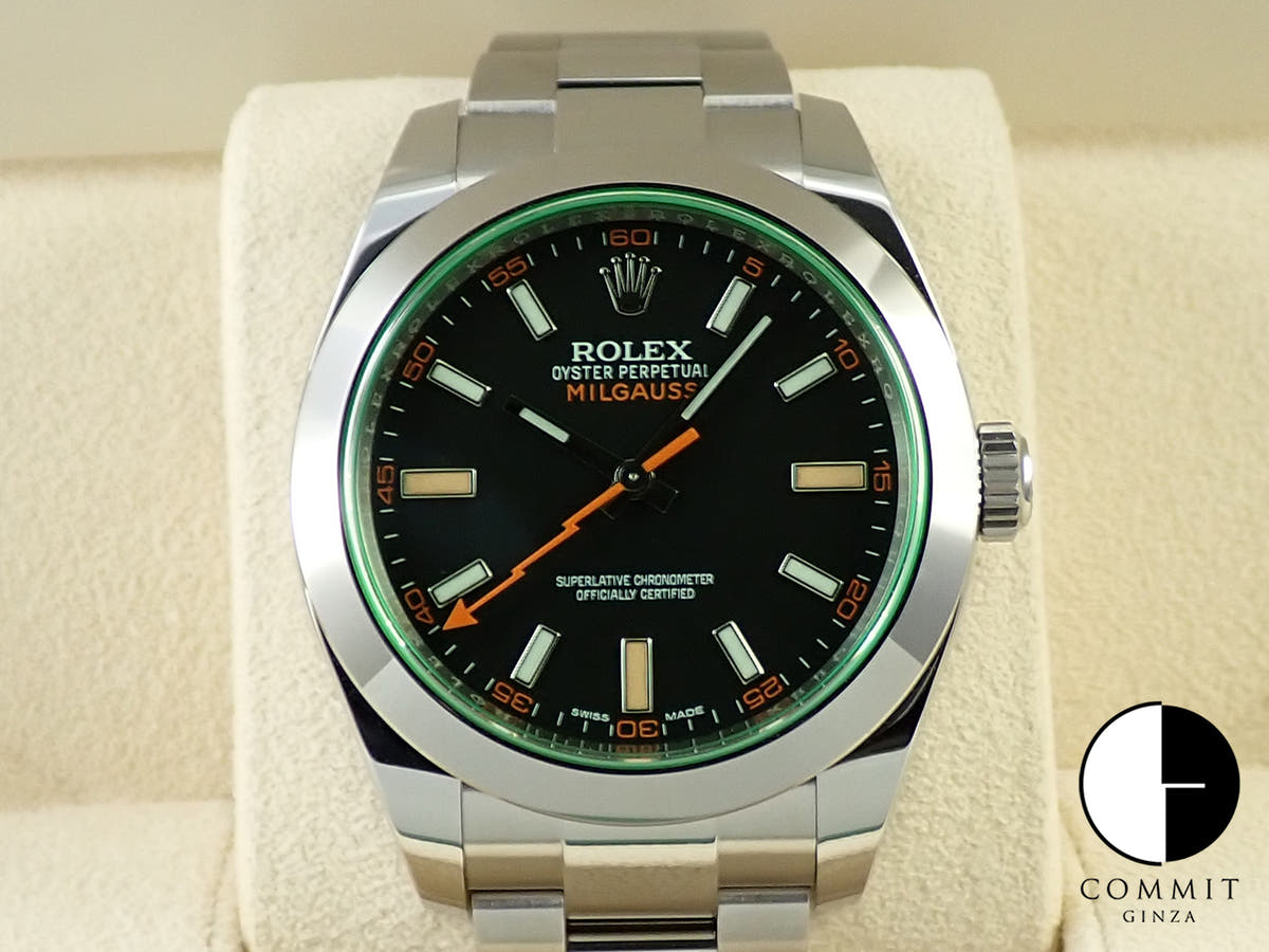 Rolex Milgauss Ref. 116400GV Stainless Steel Black Dial