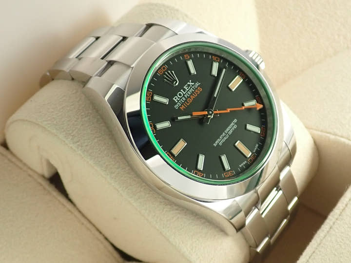 Rolex Milgauss Ref. 116400GV Stainless Steel Black Dial
