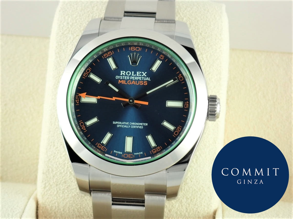 Rolex Milgauss Ref.116400GV Z Blue Dial Used milgauss-20