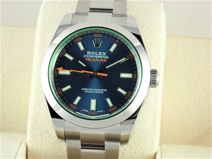Rolex Milgauss Ref.116400GV Z Blue Dial Used milgauss-20
