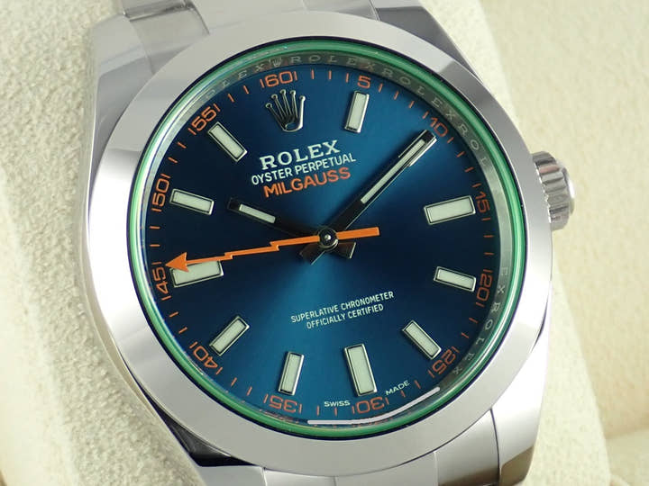 Rolex Milgauss Ref.116400GV Z Blue Dial Used milgauss-20