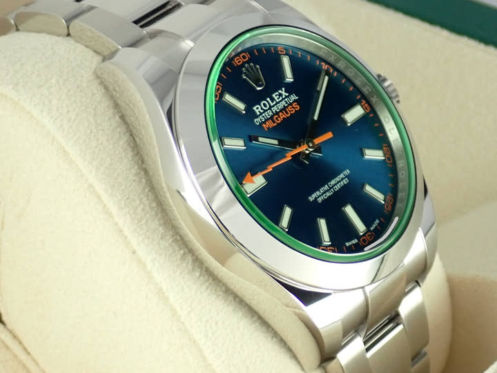 Rolex Milgauss Ref.116400GV Z Blue Dial Used milgauss-20