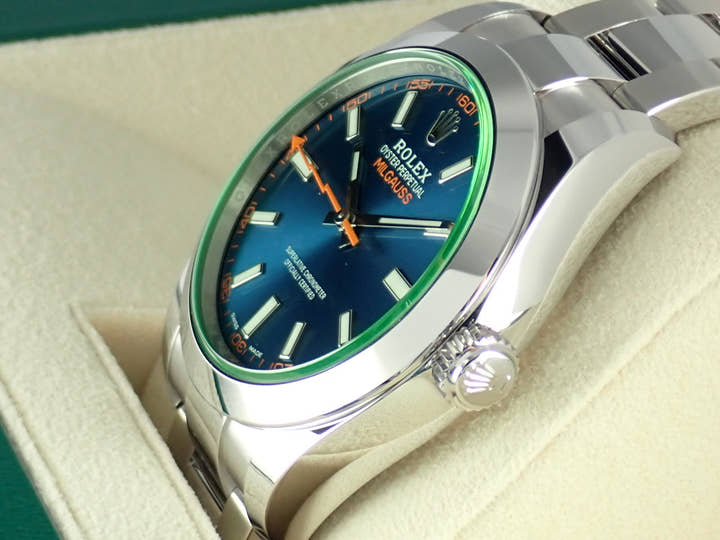 Rolex Milgauss Ref.116400GV Z Blue Dial Used milgauss-20