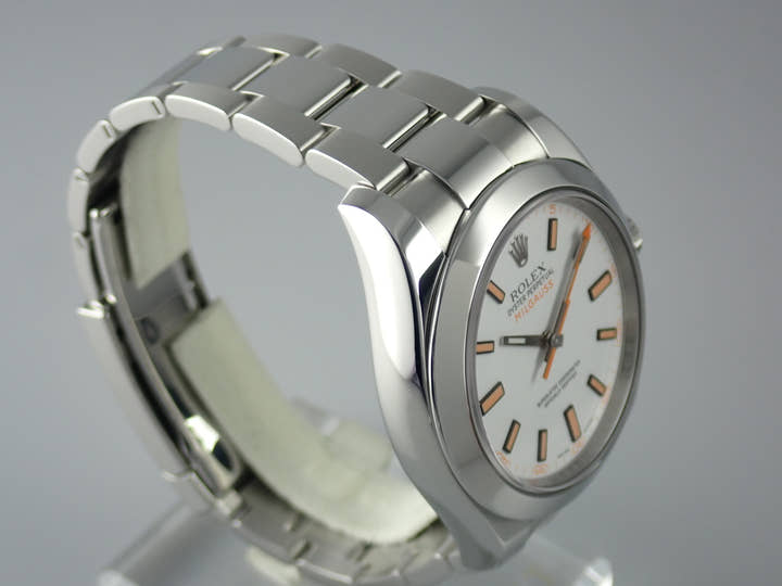 ロレックス ミルガウス Ref.116400 ホワイト文字盤 中古 milgauss-21