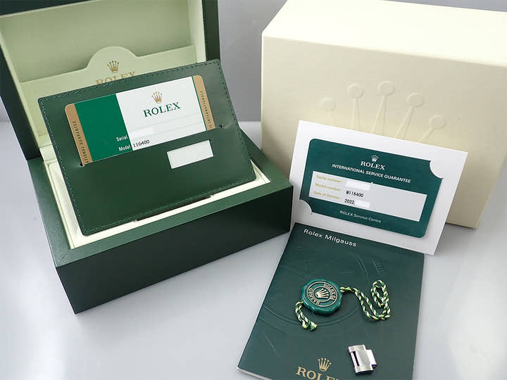 ロレックス ミルガウス Ref.116400 ステンレススチール ホワイト文字盤