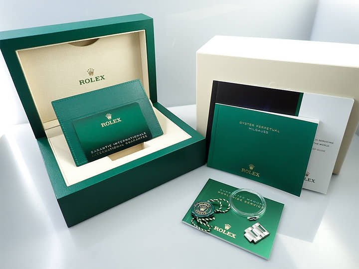 ロレックス ミルガウス Ref.116400GV ステンレススチール Zブルー文字盤