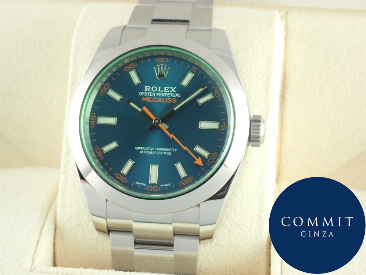 Rolex Milgauss Ref.116400GV Z Blue Dial Good Condition milgauss-23