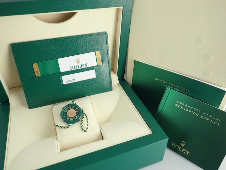 Rolex Milgauss Ref.116400GV Z Blue Dial Good Condition milgauss-23