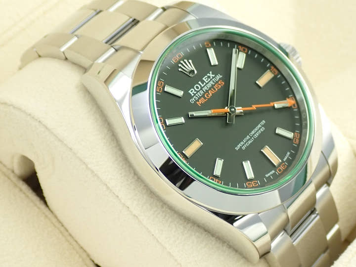 ロレックス ミルガウス Ref.116400GV ステンレススチール ブラック文字盤