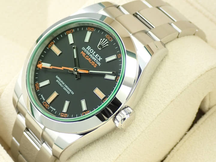 ロレックス ミルガウス Ref.116400GV ステンレススチール ブラック文字盤