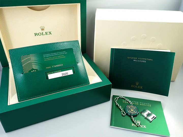 ロレックス ミルガウス Ref.116400GV ステンレススチール Zブルー文字盤