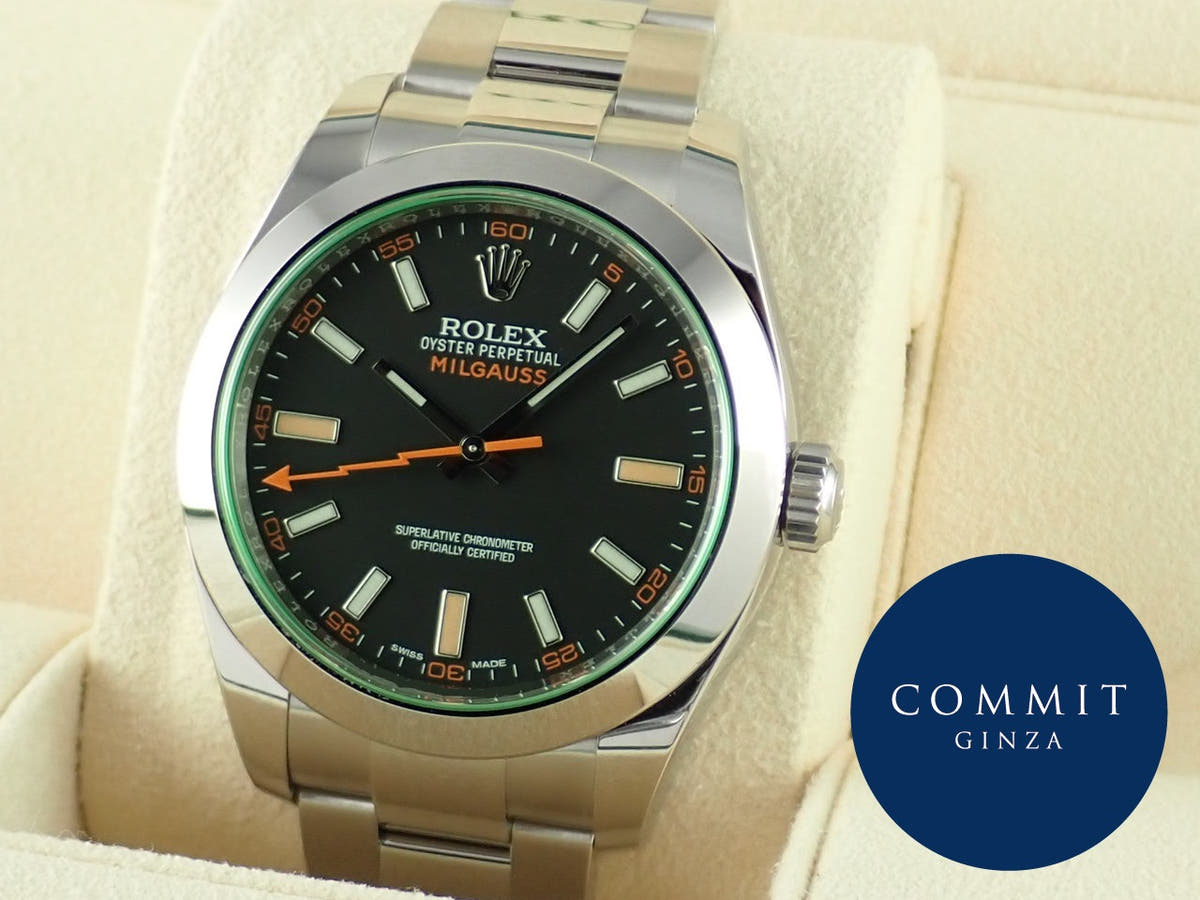 ロレックス ミルガウス Ref.116400GV ブラック文字盤 未使用 milgauss-24