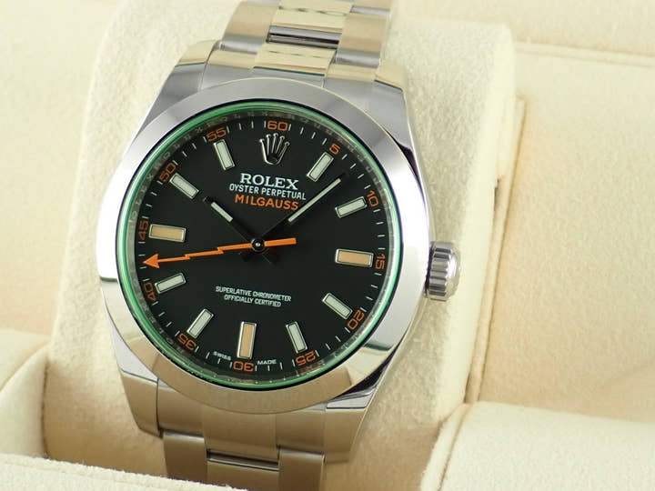 ロレックス ミルガウス Ref.116400GV ブラック文字盤 未使用 milgauss-24